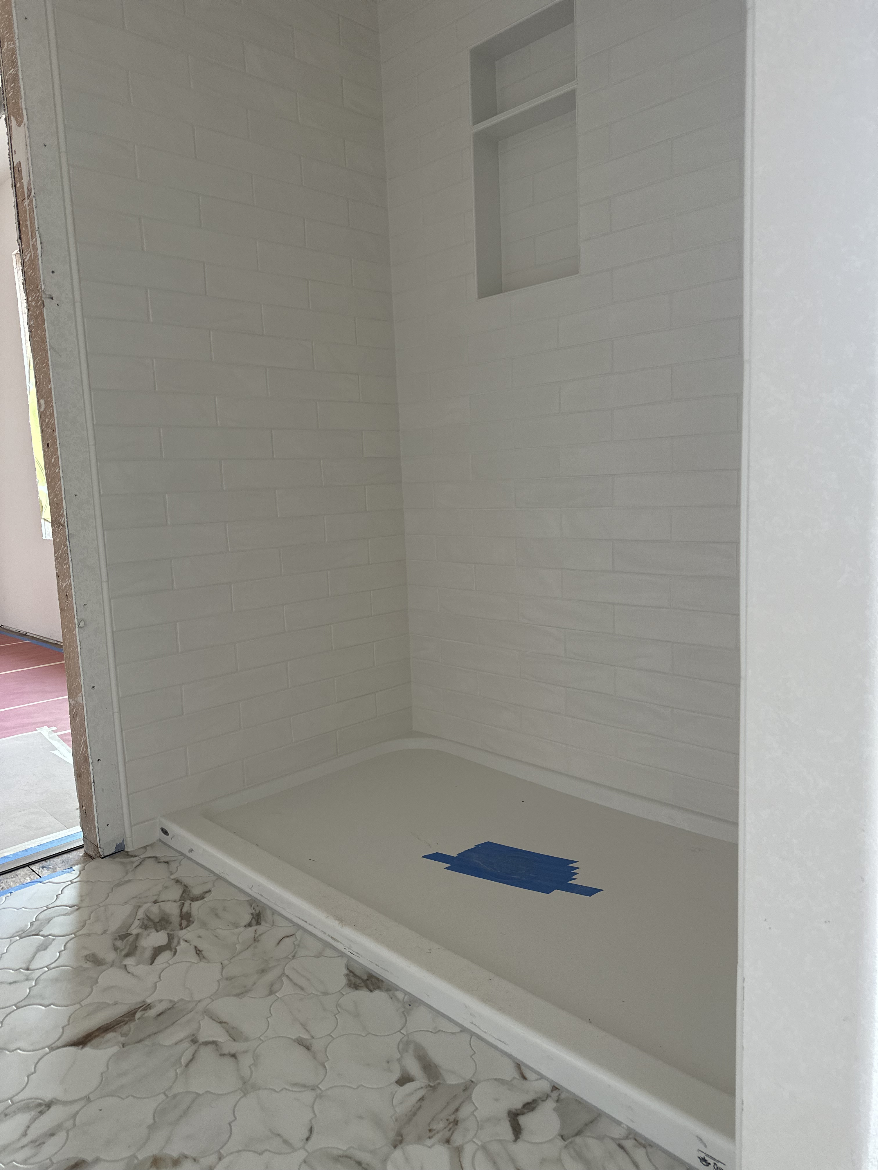 Salem, Oregon - New Construction Shower Tile Installation - Photo 3