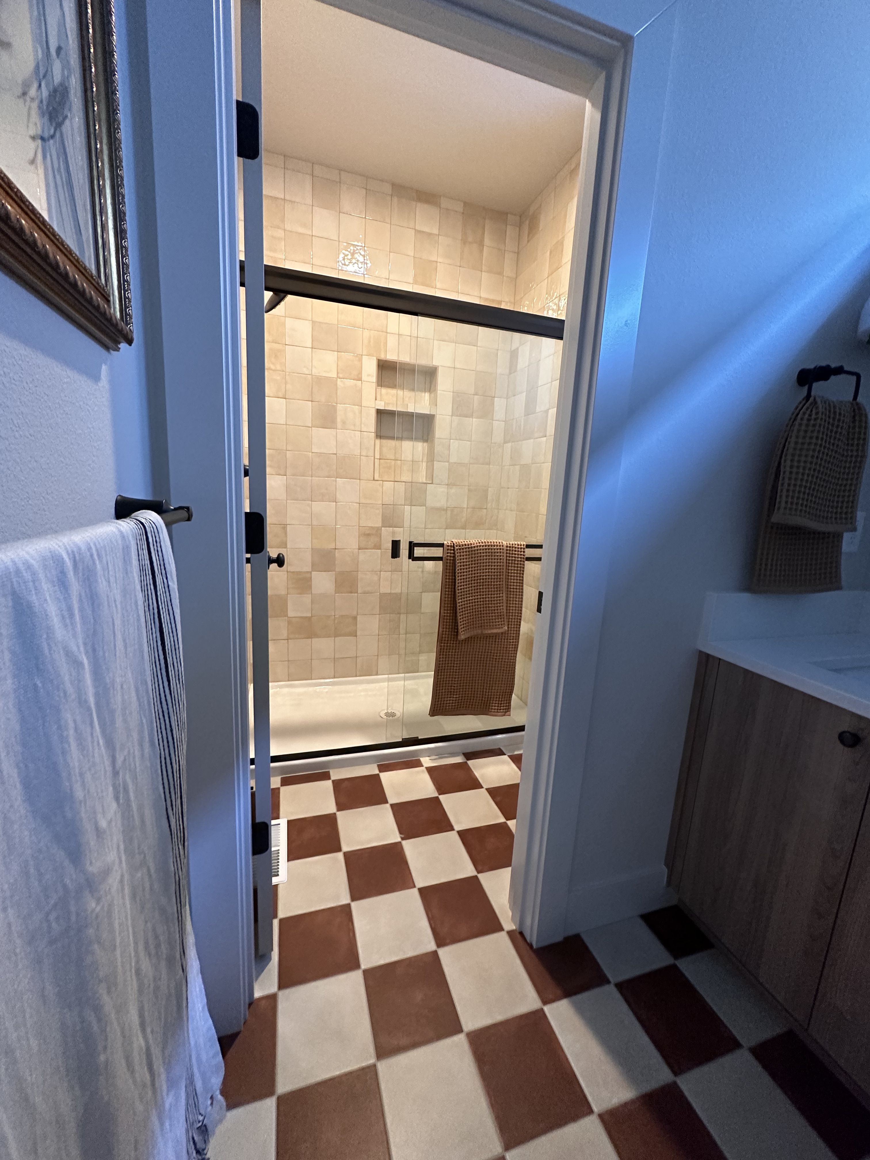 Salem, Oregon - New Construction Shower Tile Installation - Photo 4