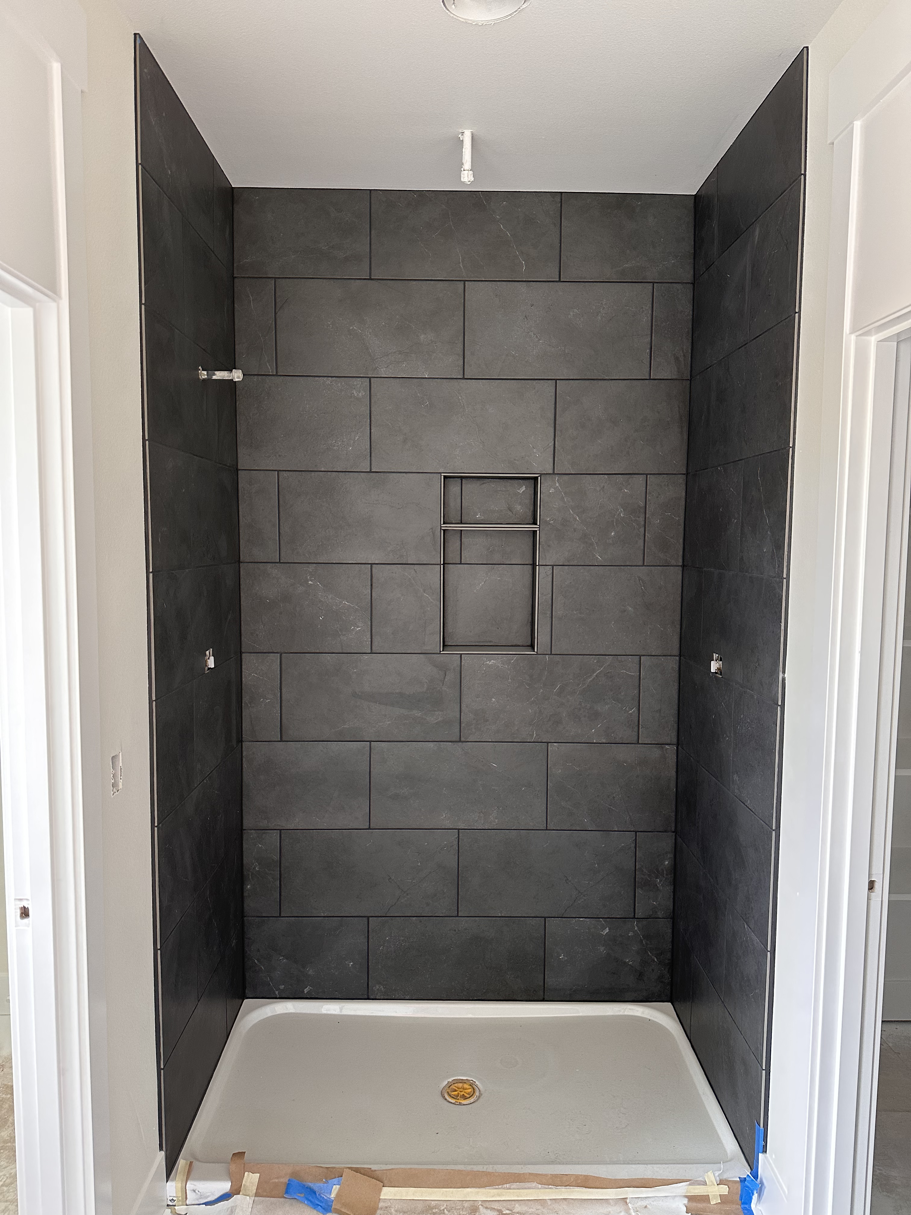 Salem, Oregon - New Construction Shower Tile Installation - Photo 2