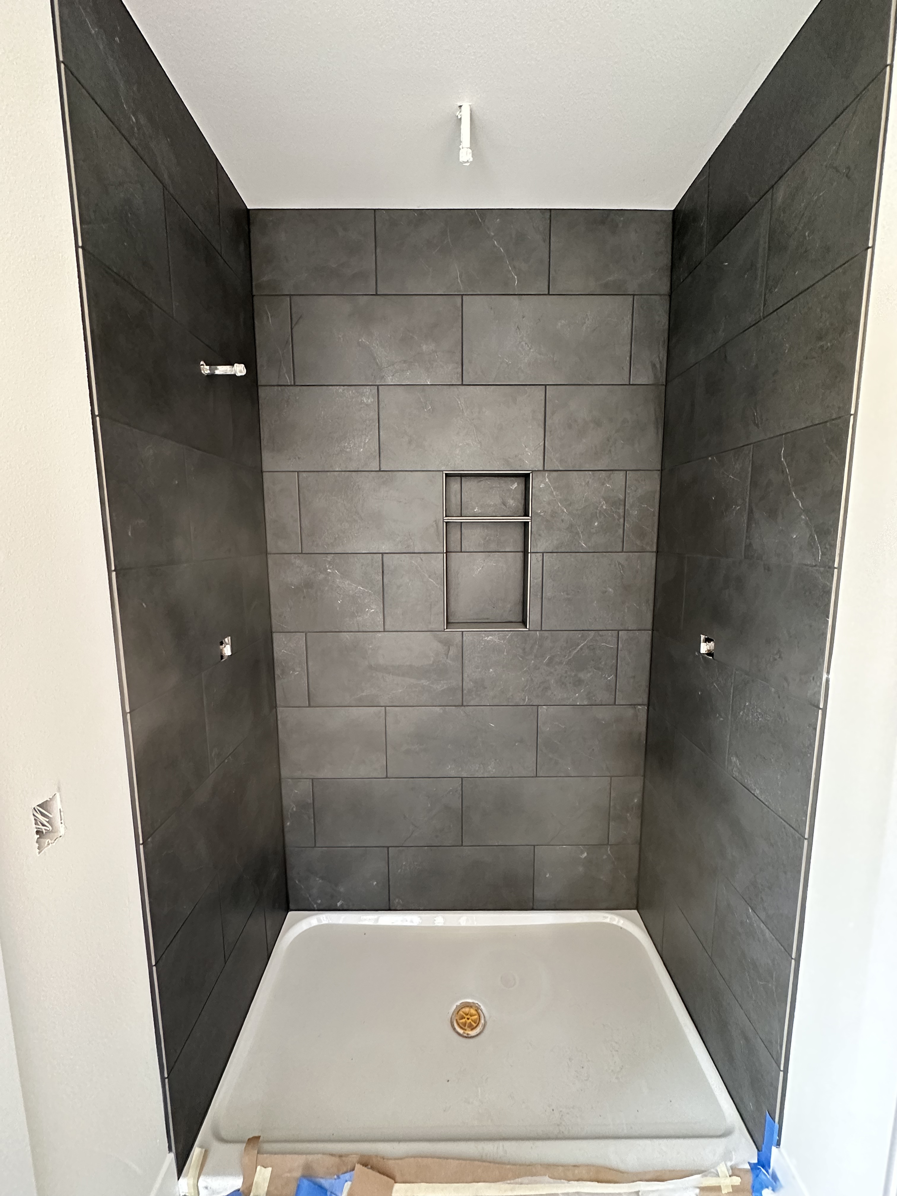 Salem, Oregon - New Construction Shower Tile Installation - Photo 3